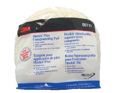 3M 05711 yün pasta pedi 9 in 228,6 mm