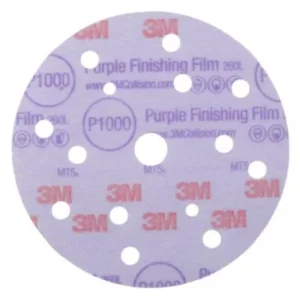 3M Hookit Purple Finishing Film 260L P1000 150 mm 15 delik disk zımpara 51157
